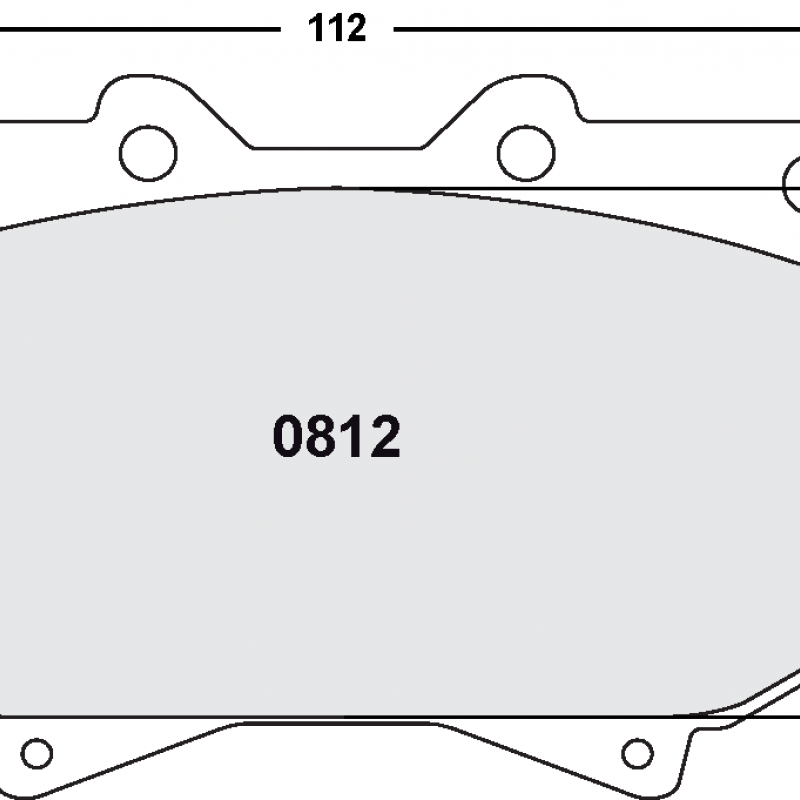 Street brake pads - Toyota front brake pad