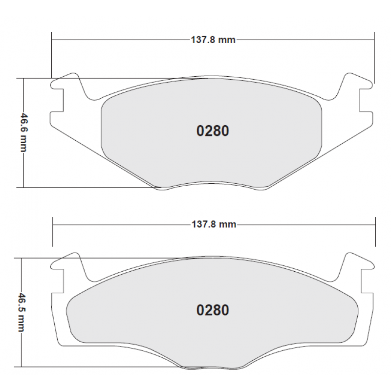 Street brake pads - VW front brake pad