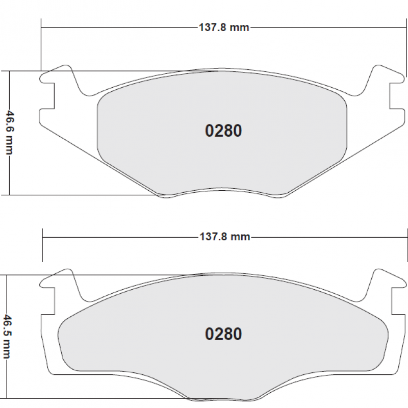Street brake pads - VW front brake pad
