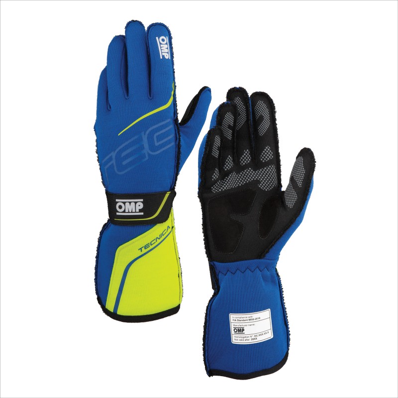 TECNICA GLOVES FIA 8856-2018 Blue - Yellow