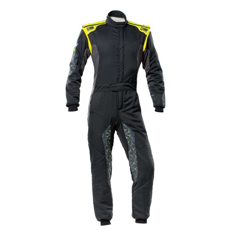 TECNICA HYBRID OVERALL FIA 8856-2018 Black - Fluo Yellow