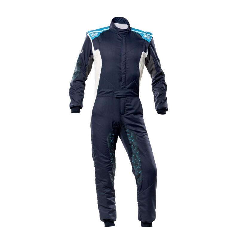 TECNICA HYBRID OVERALL FIA 8856-2018 Blue Navy - Cyan