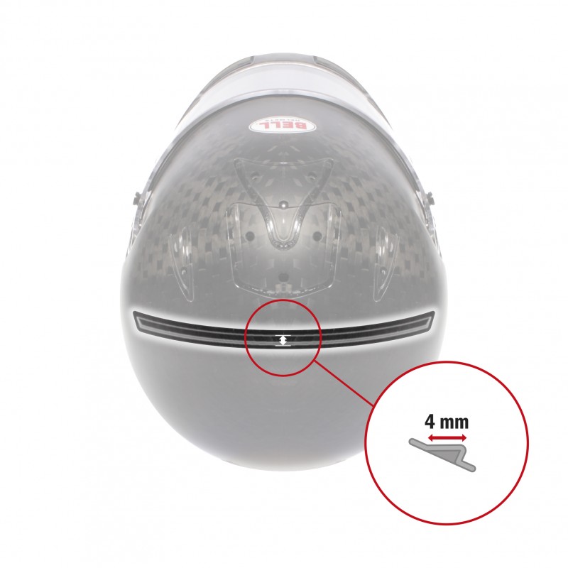 TOP GURNEY - HP7/HP77/RS7 V10 SML(4MM) CLEAR BELL HELMET